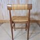 Lit et chaise bois et rotin