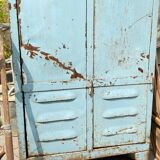 Vintage metal industrial wardrobe