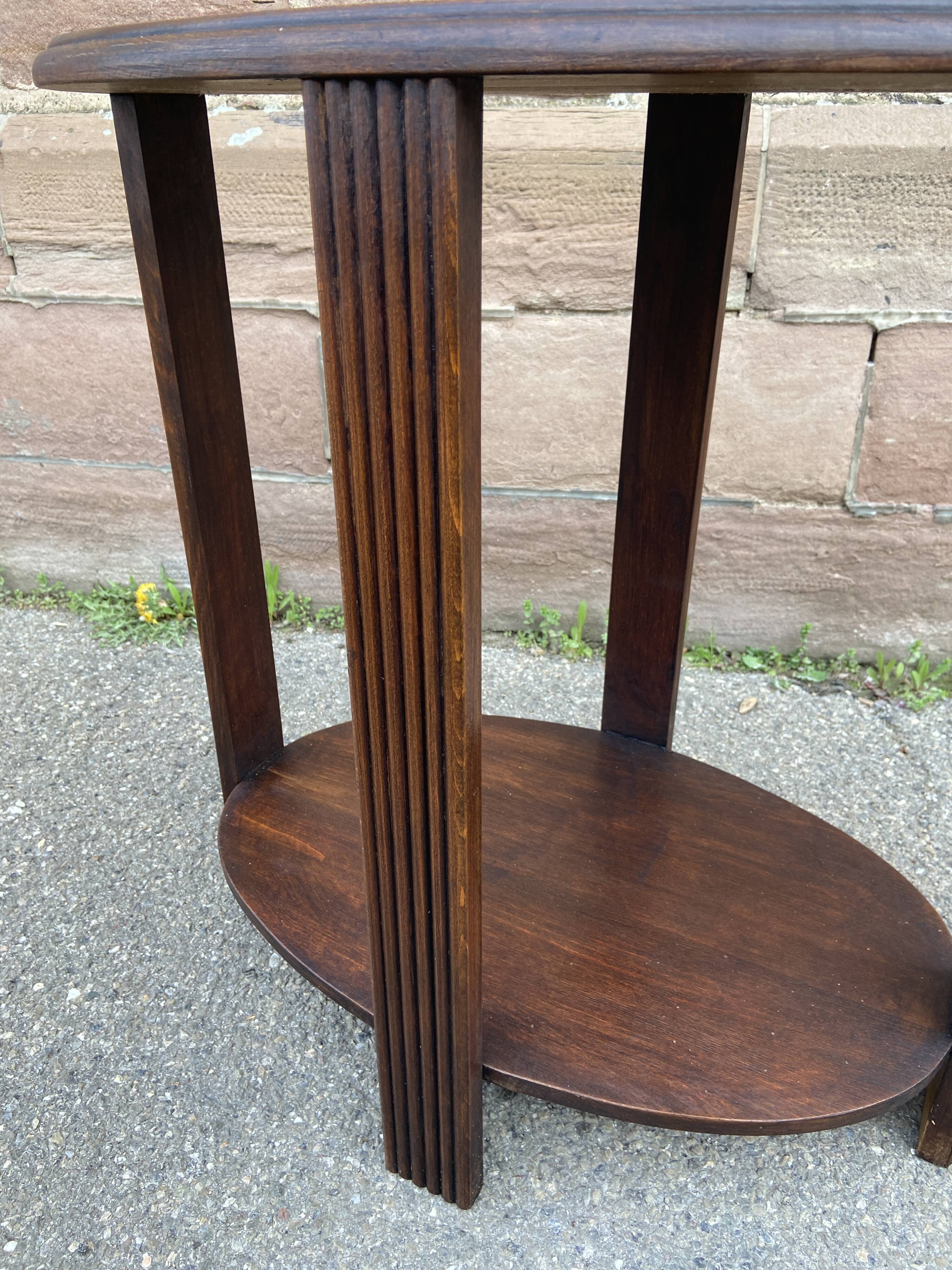 Art Deco pedestal table 1950