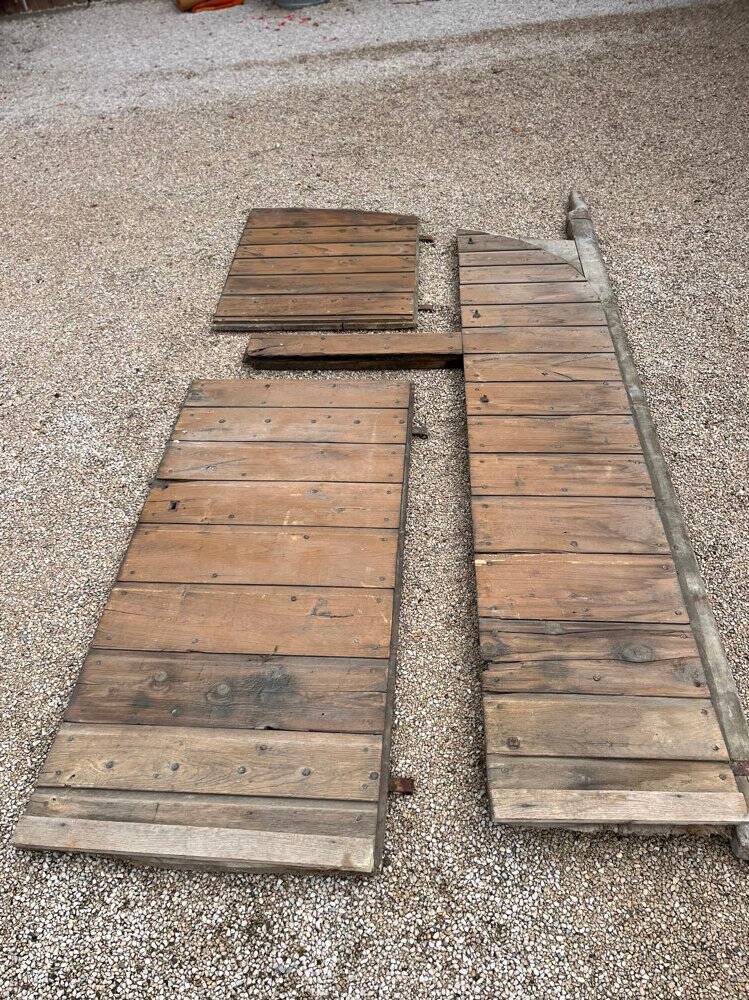Large old barn door