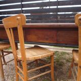 8-seater walnut farm table 199 cm 19th century