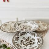 Lot de 4 assiettes creuses anciennes Gustafsberg Asiatic Phaesants