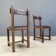 Vintage brutalist dining chairs set of 11 - 1960s