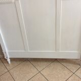 Painted wooden old bedhead