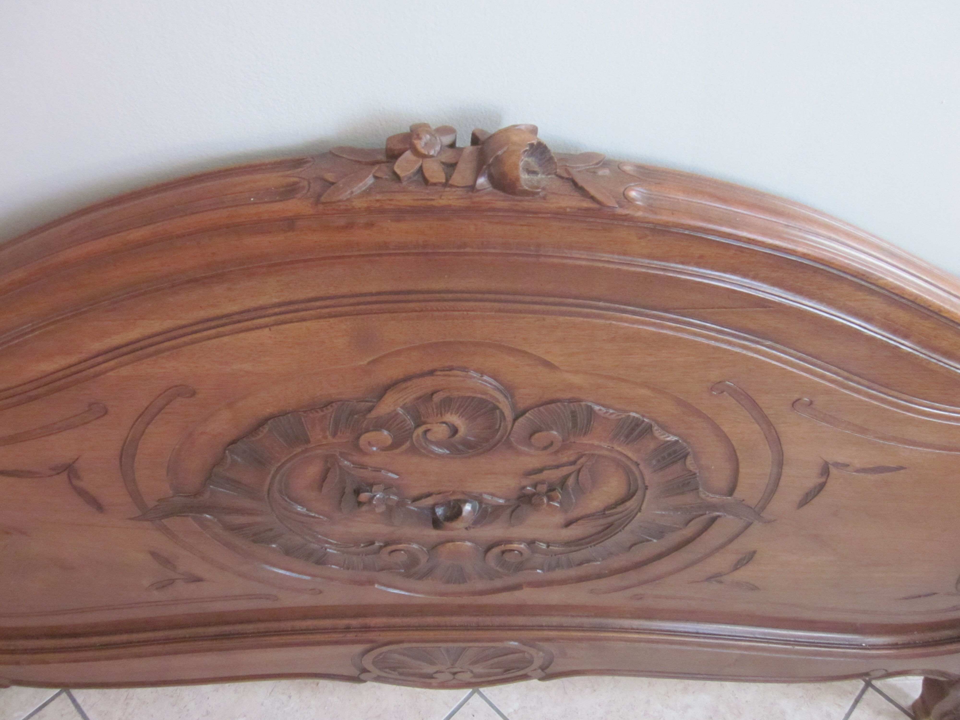 old bed head style louis xv