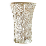Large antique crystal vase