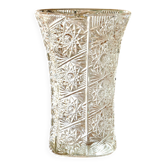 Large antique crystal vase
