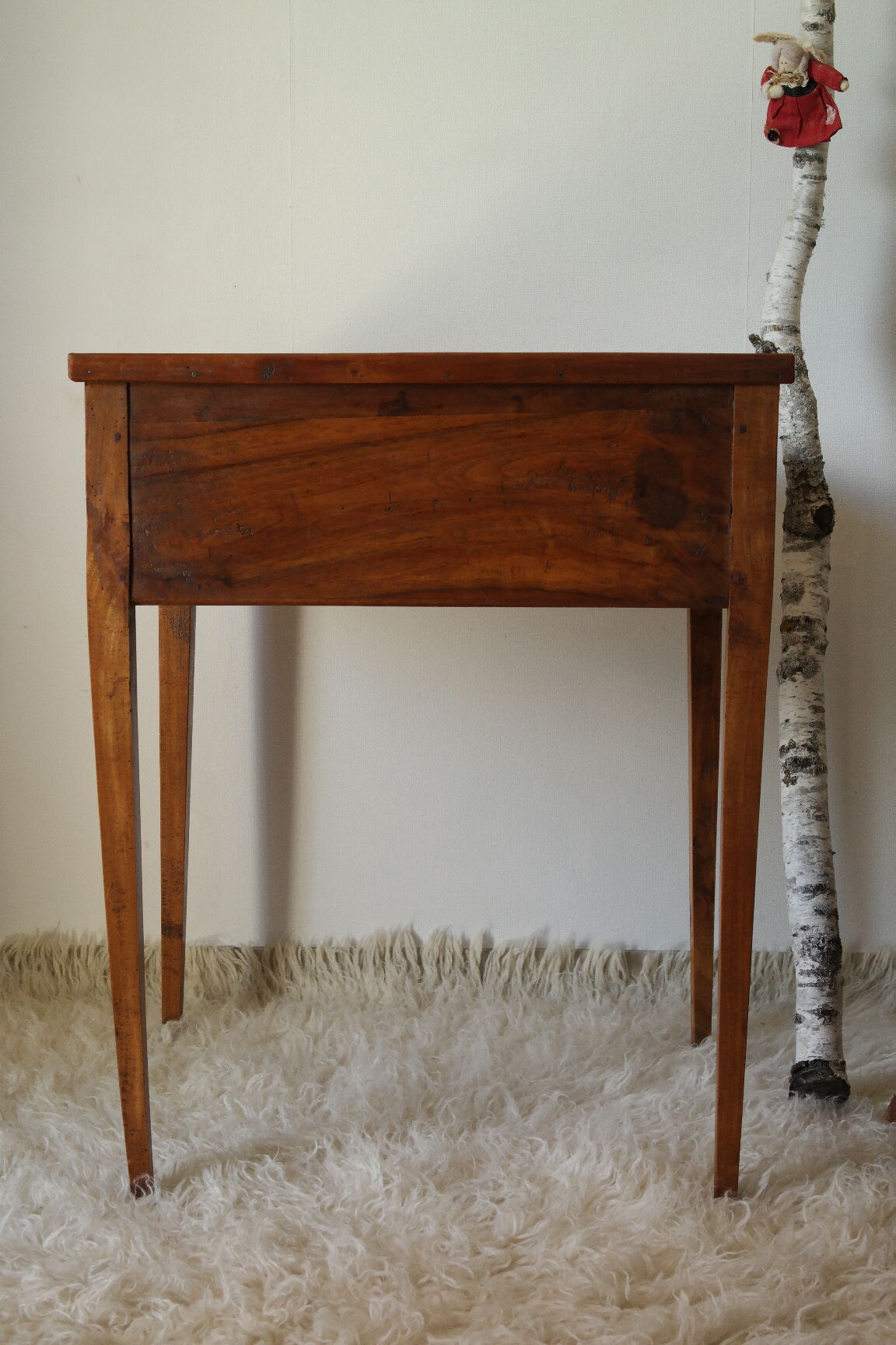 Old schoolboy walnut desk