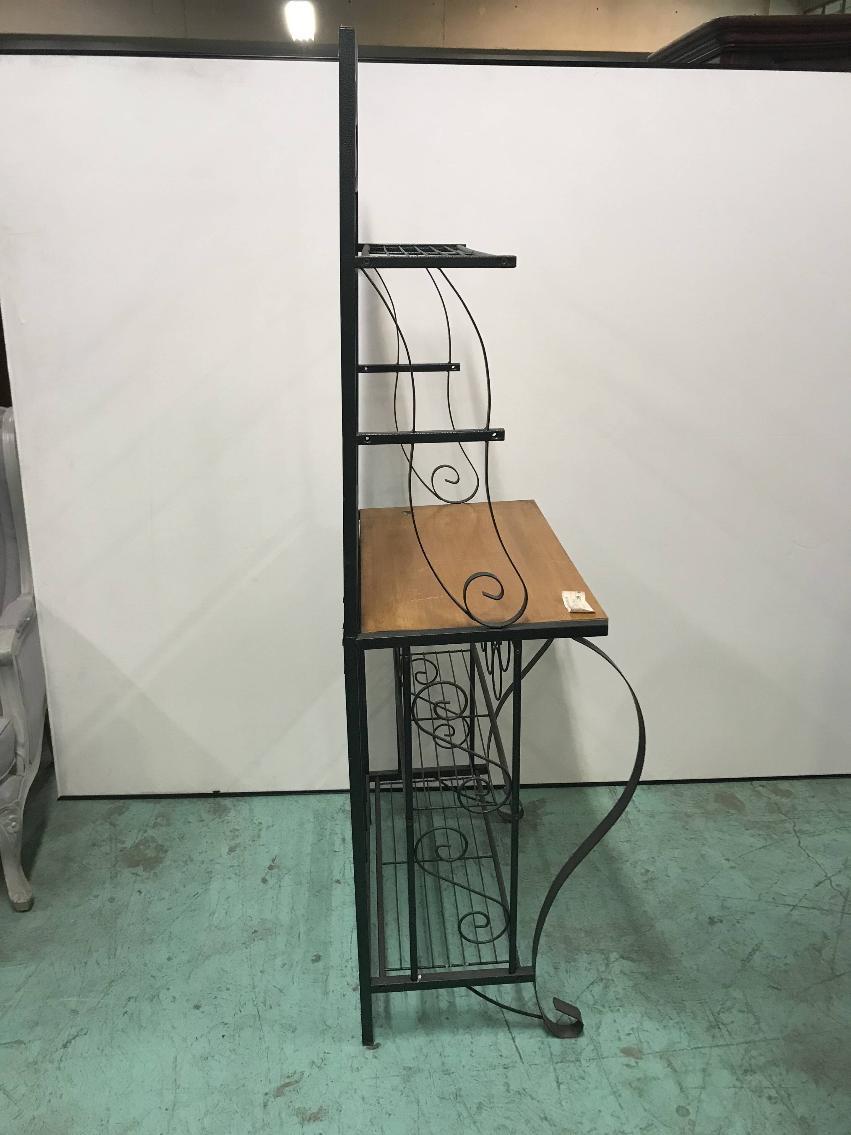 Wrought iron shelf