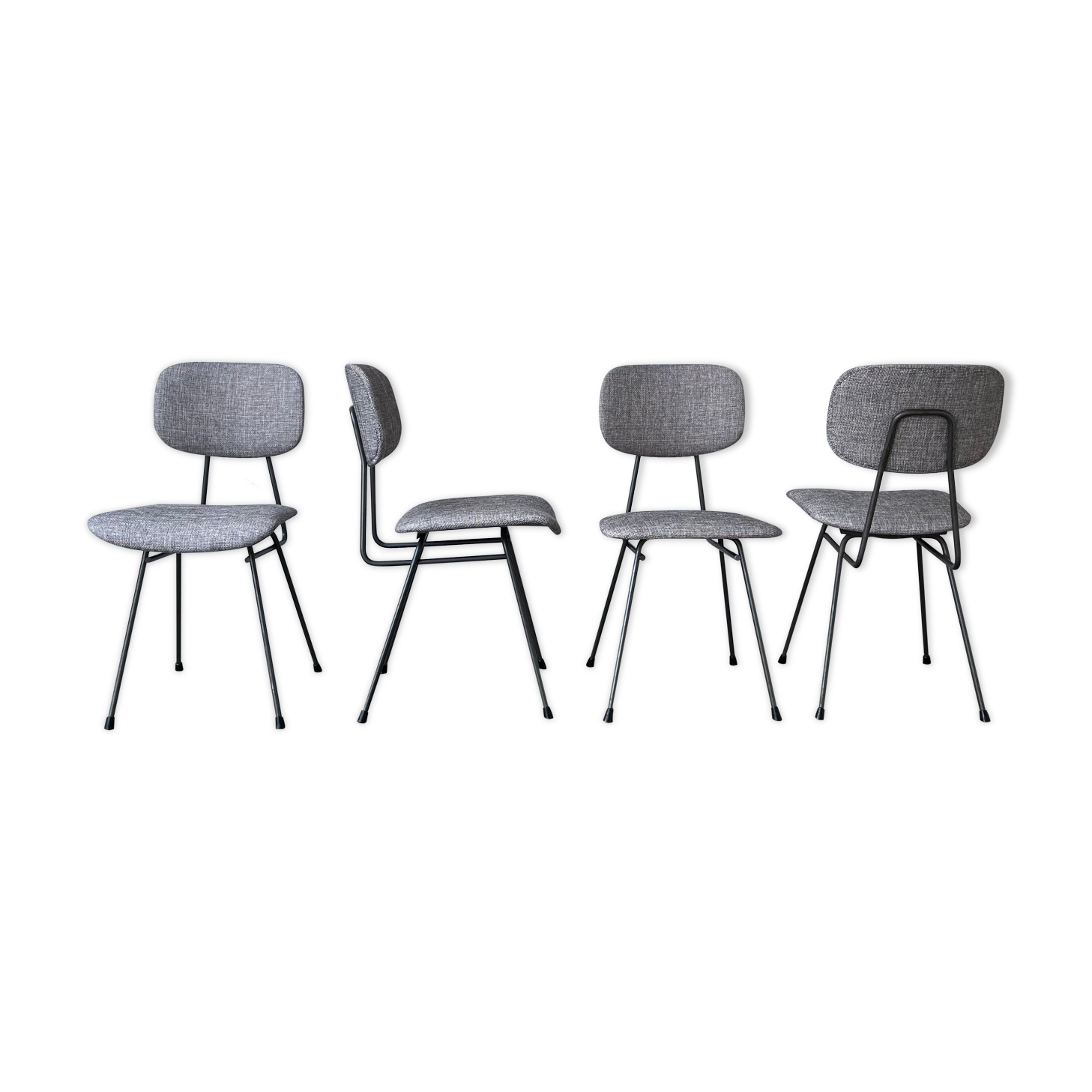 SERIES OF 4 CHAIRS - WILLEM GISPEN - EARLY 60