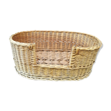 Wicker pet basket