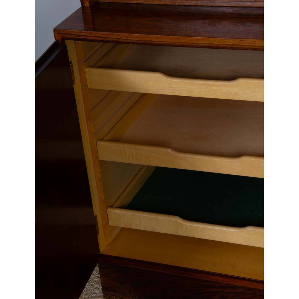 Rosewood secretary or bar cabinet by Poul Hundevad, 1960