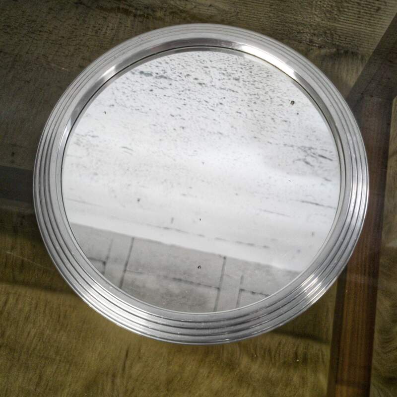 Silver mirror tray