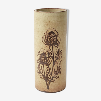 Vase en grès Vallauris Fonck & Matéo vintage