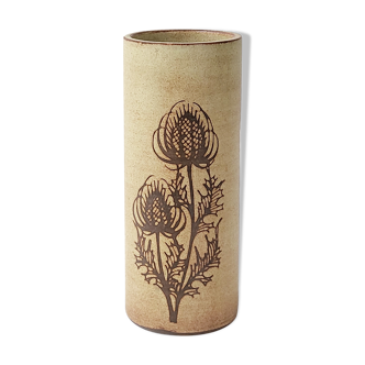 Vase in Vallauris Fonck & Matéo stoneware vintage