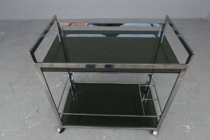 Vintage chrome rolling dessert 1950