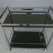 Vintage chrome rolling dessert 1950