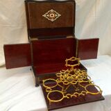 Old liquor cellar box with empty servant removable tray XlXeme H-27cm-L-32.5 cm-Pr-24cm-