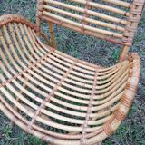 Vintage rattan armchair by Dirk Van Sliedregt for Rohe Noordwolde.