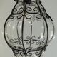 Vintage blown glass lantern suspension in Venetian style, evoking the
