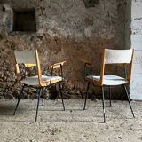 Pair of Boomerang armchairs by Carlo Ratti