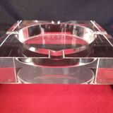 Art Deco crystal ashtray, in its presentation box, mint condition