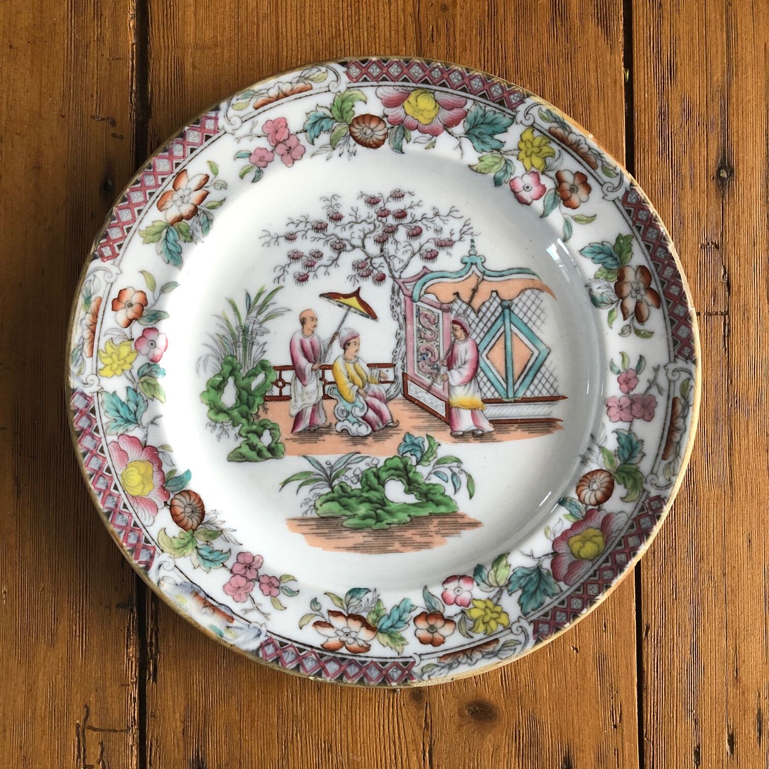 Signed old chinese plate