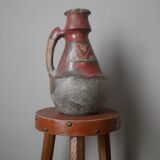 Old Berber pottery handcrafted ethnic tribal antique terracotta