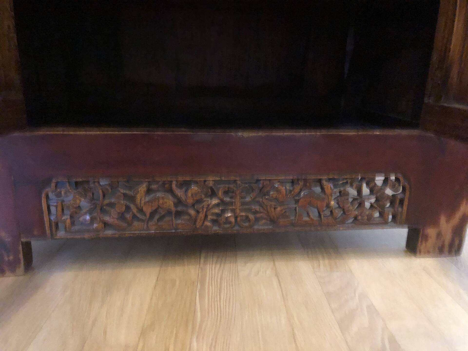 Old Chinese buffet in solid elm