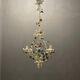 Lustre italien Tole Flower années 1960