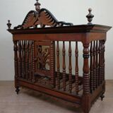 Provencal bread box in carved openwork walnut circa 1800