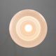 Mid-century italian brass and opaline cloud pendant lamp