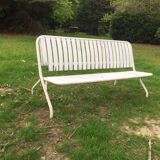 Foldable bench in metal and wood