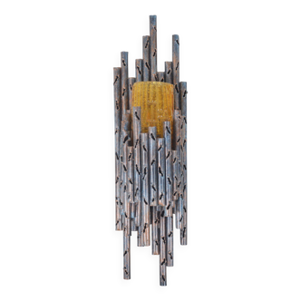 Brutalist wall lamp designed by Marcello Fantoni, 1960s