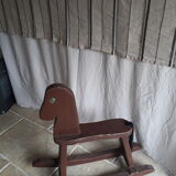 Wooden rocking horse