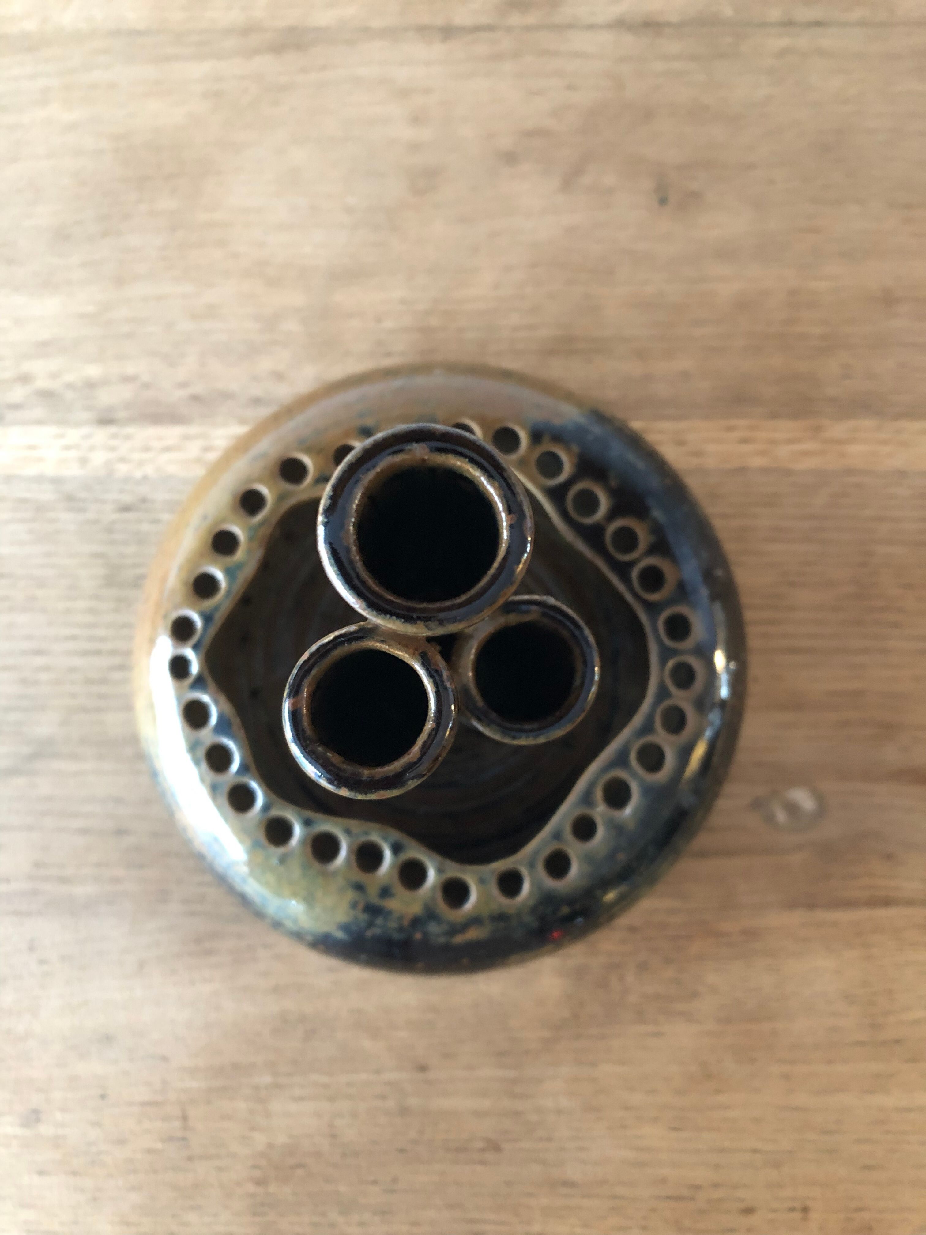 Vase soliflore en céramique émaillée vintage