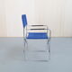Vintage italian chrome folding chair, 1960s