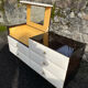 VINTAGE DRESSING TABLE WITH 6 DRAWERS 1960-1970 ROGER LANDAULT
