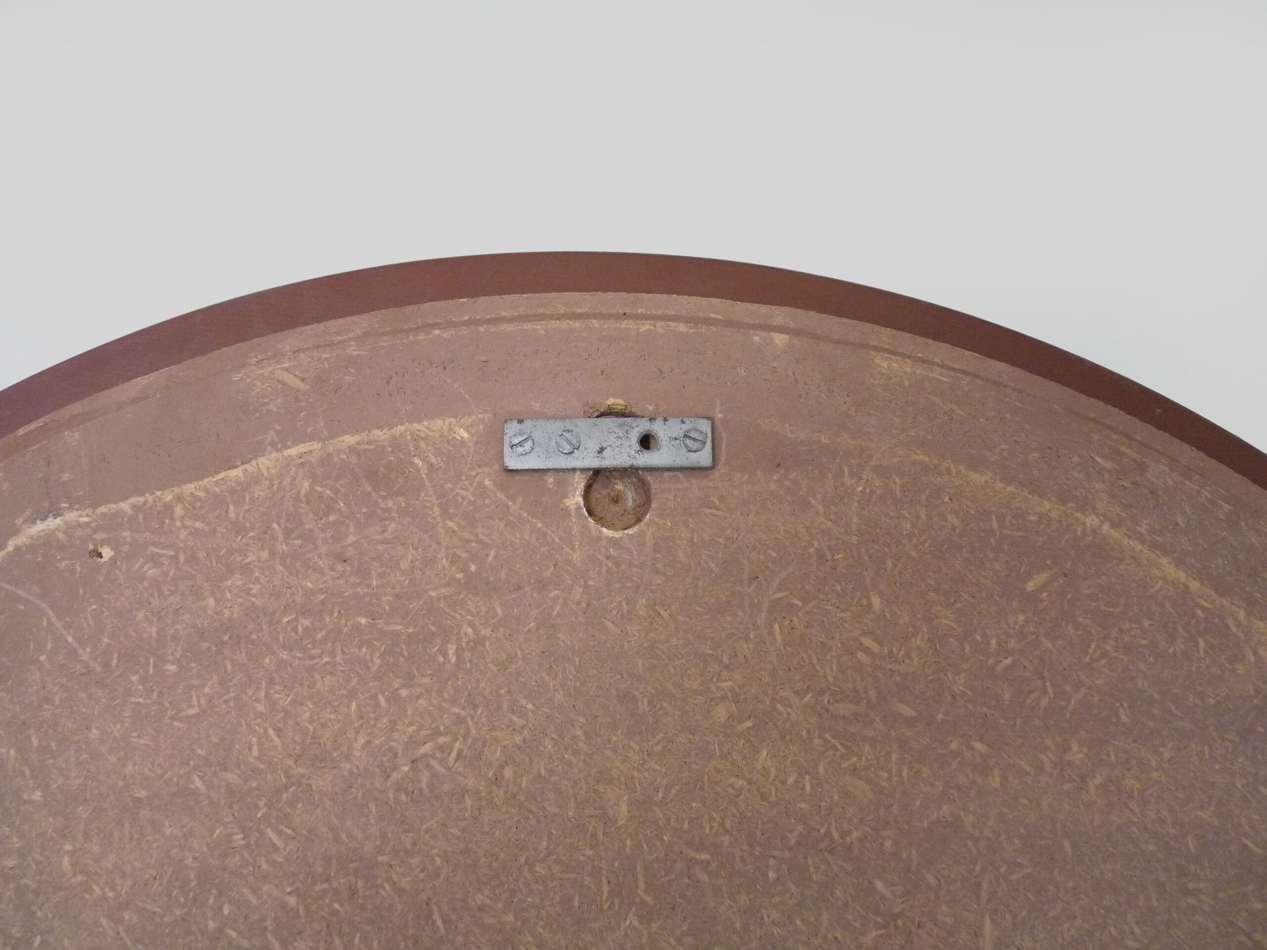 Beveled mirror round smoked glass with 2 shades, Italy