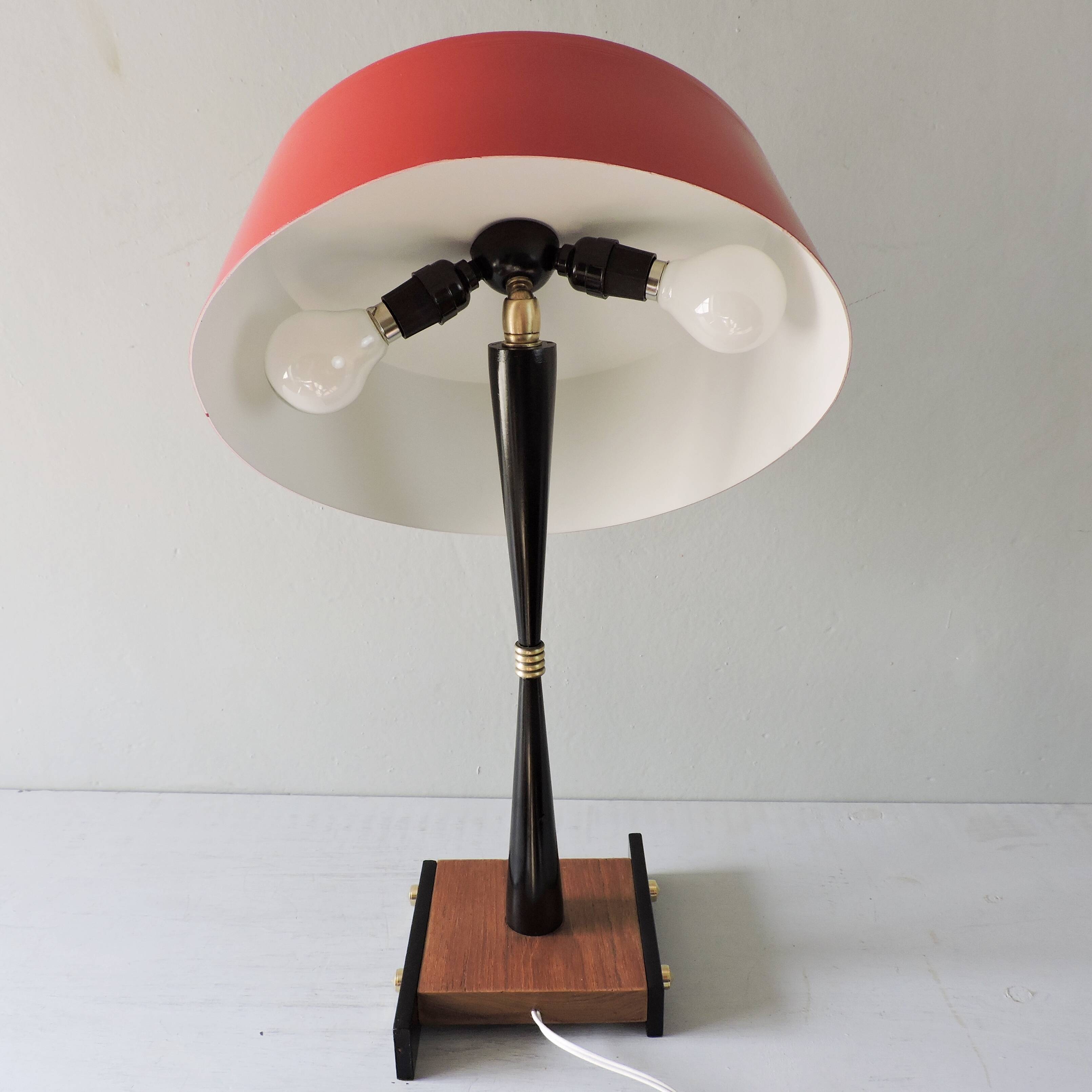 Lampe vintage Oscar Torlasco Italie années 50
