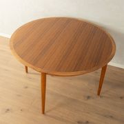 Round butterfly dining table by Lübke, 1960s, teak