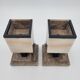 Pair of Marble Fireplace Trims/Bookends