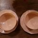 Longwy ceramic pink coffee tea set