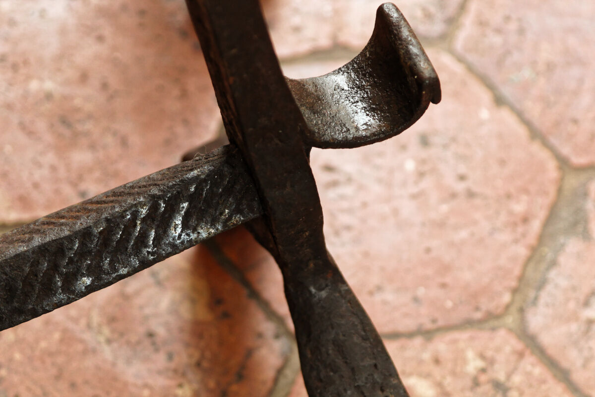 Pair of landiers, seventeenth century