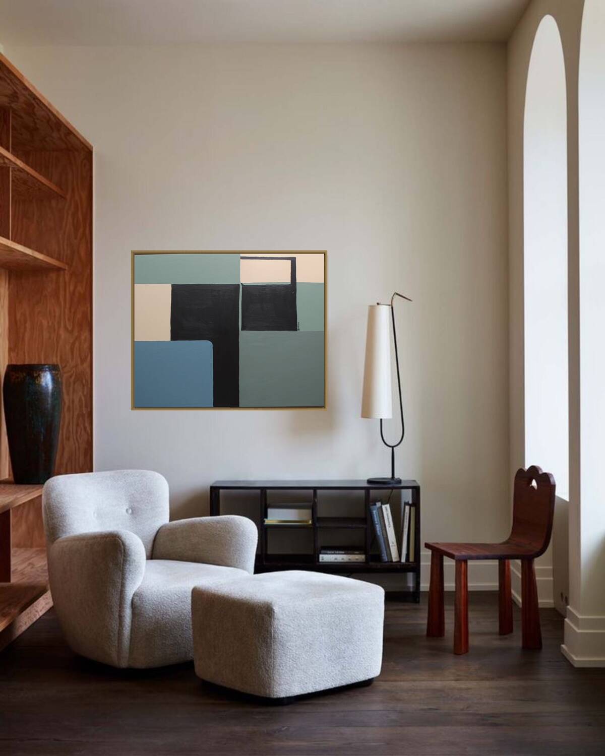 Original geometric painting
