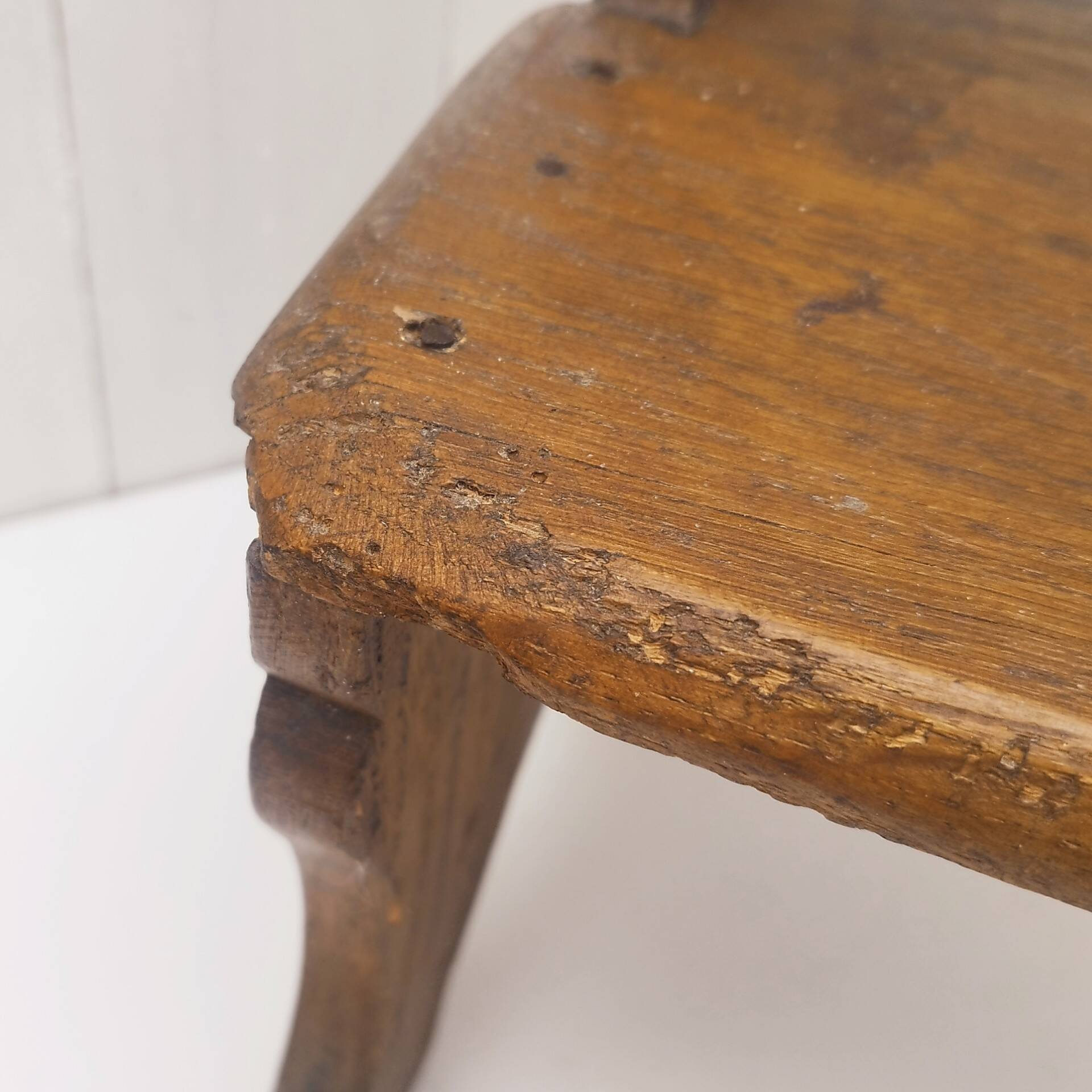 Wooden step stool vintage country decoration
