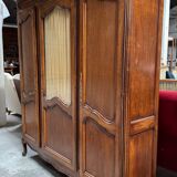 3-piece cherry wood bookcase, LXV style