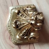 Page 1 of 7 Small wall console in rocaille style – patinated gold decor, Louis style