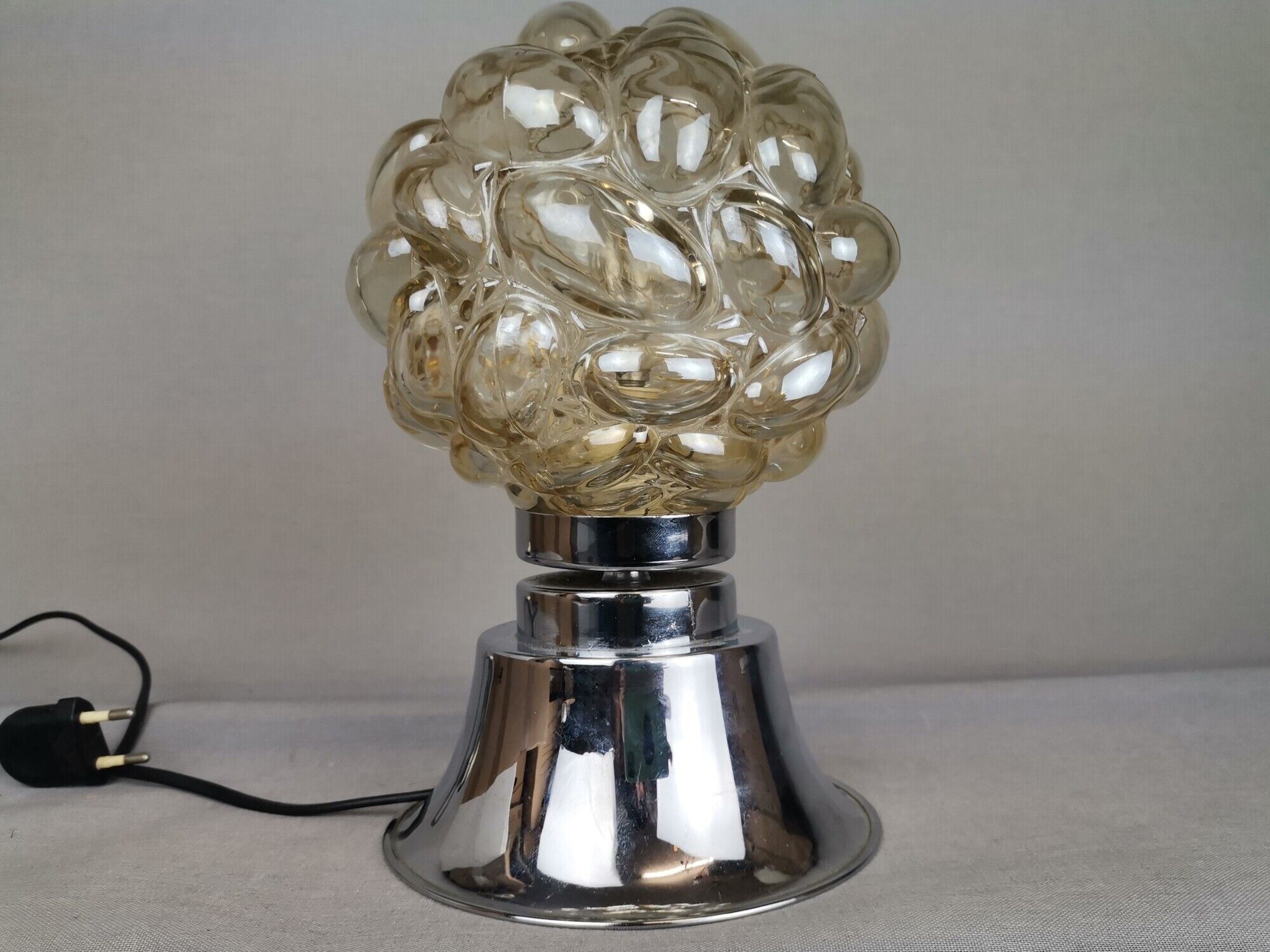 Mid century glass lamp