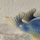 2 vases en barbotine poisson
